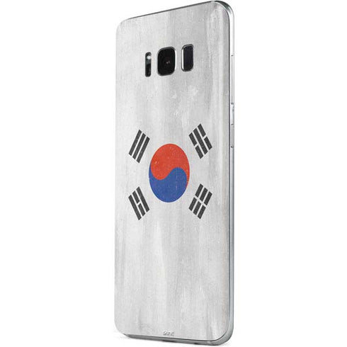 South Korean Flag Distressed Galaxy S8 Skin